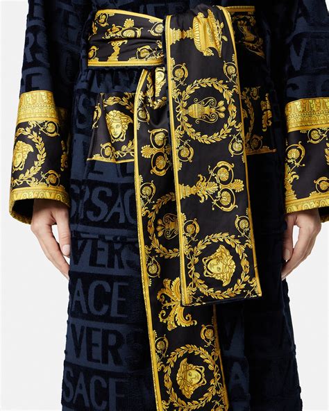 versace i love baroque robe|Versace bathrobe selfridges.